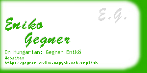 eniko gegner business card